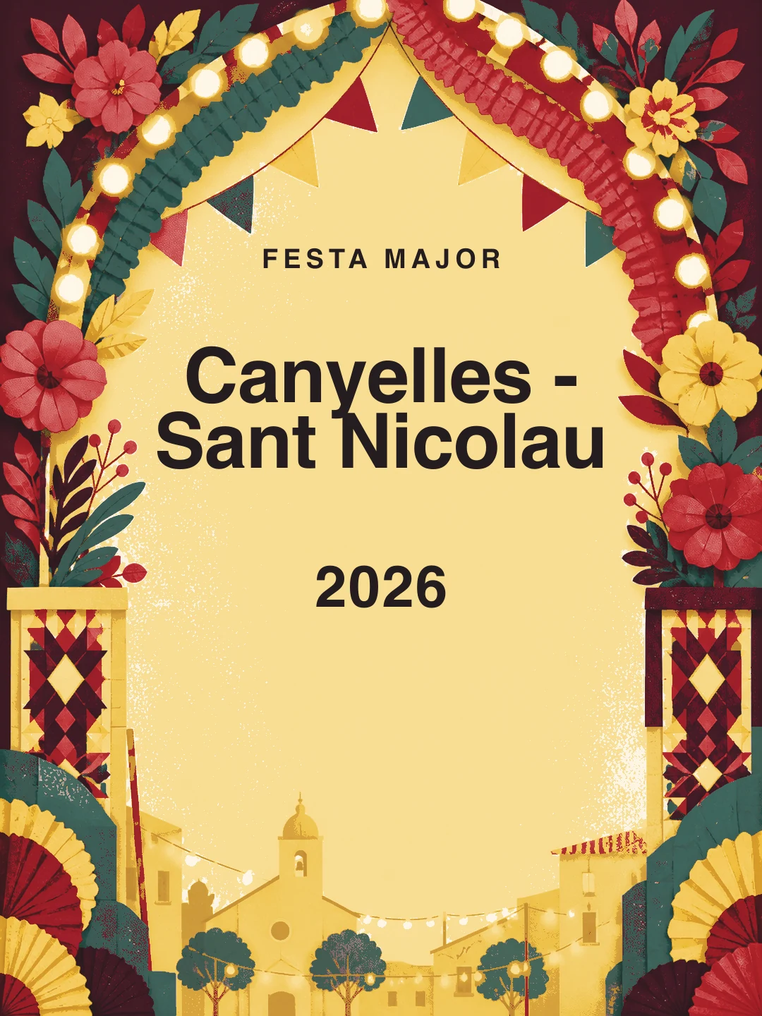 Portada editorial de Festa Major Petita de Sant Nicolau · Canyelles · 2026