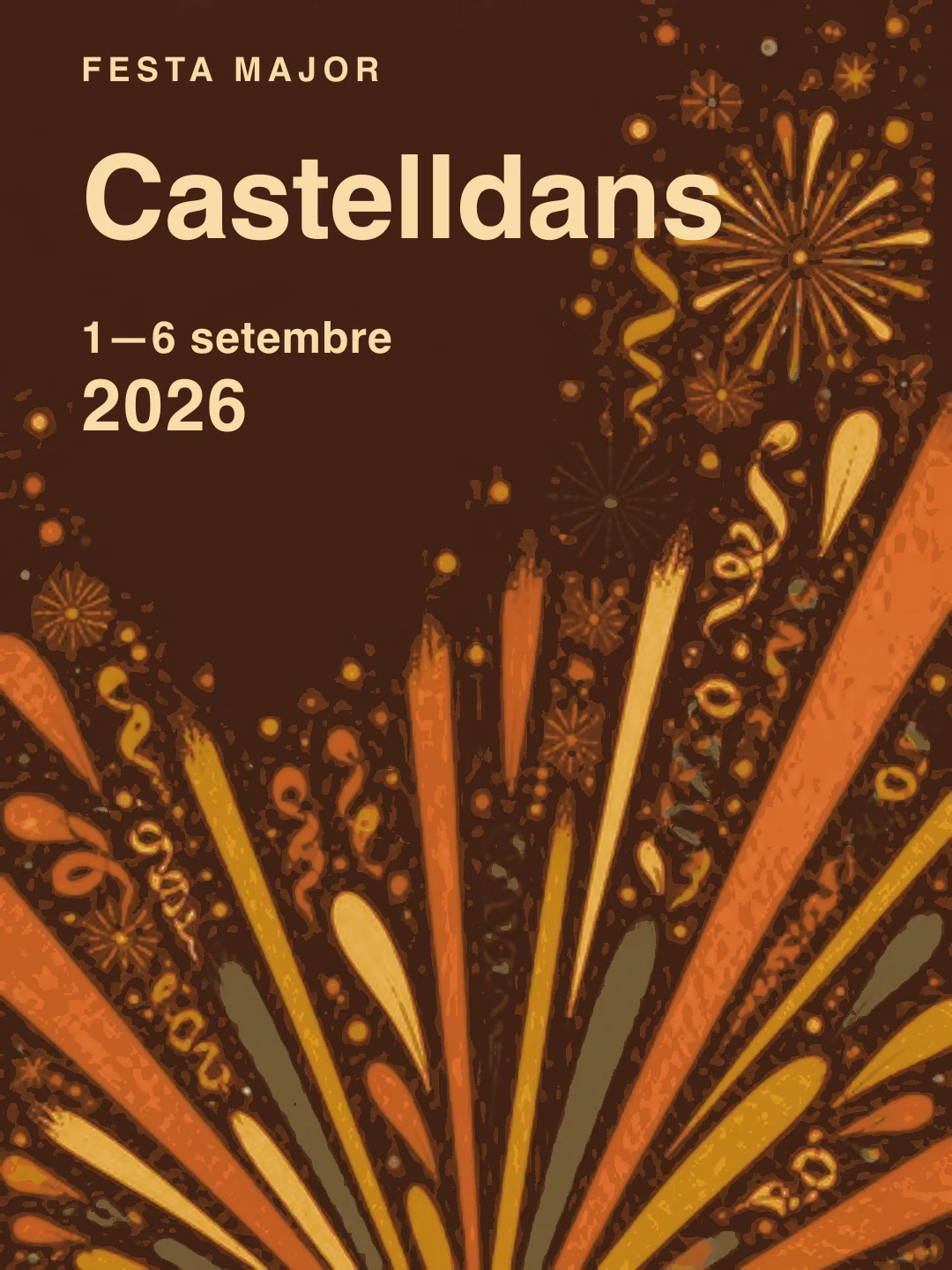 Portada editorial de la Festa Major de Castelldans 2026
