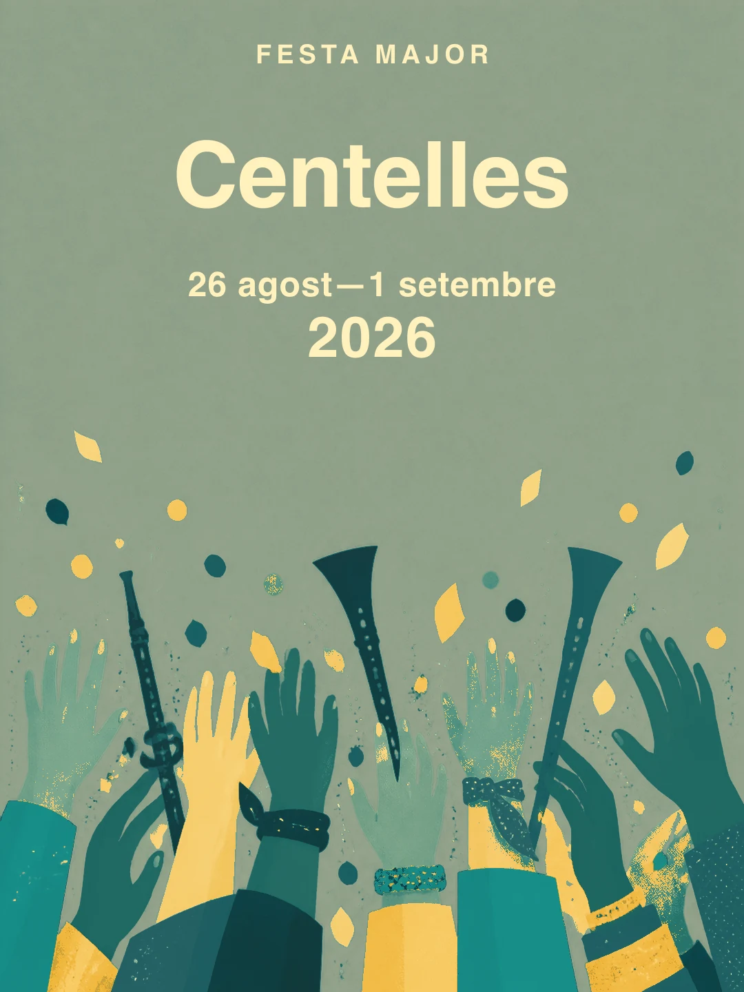 Portada editorial de la Festa Major de Centelles 2026