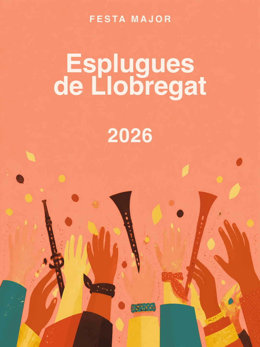 Portada editorial de la Festa Major de Esplugues de Llobregat 2026