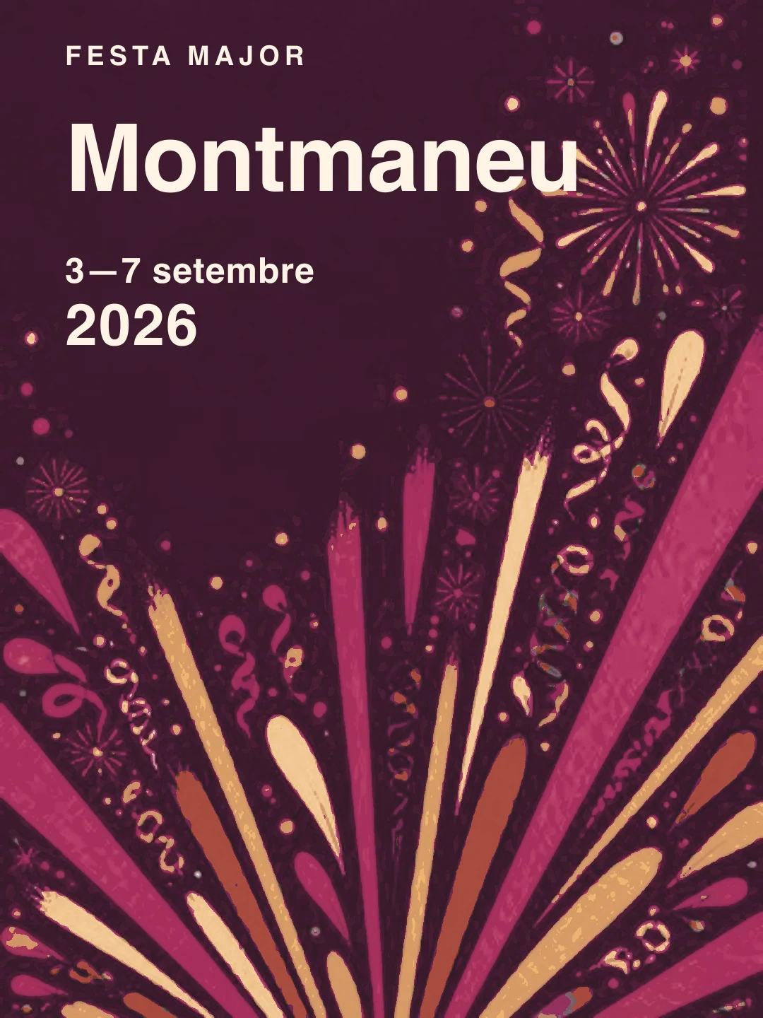 Portada editorial de la Festa Major de Montmaneu 2026
