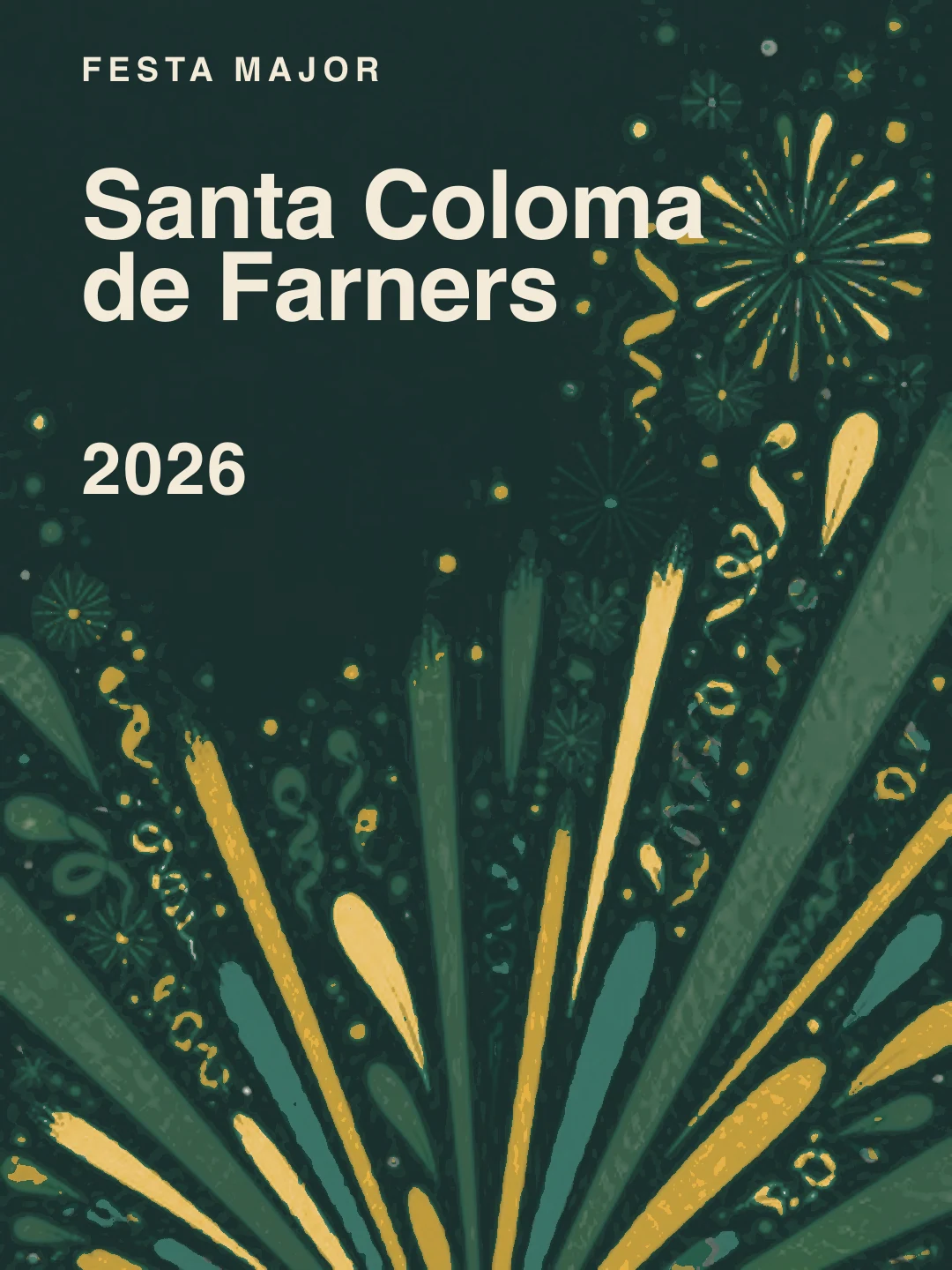 Portada editorial de la Festa Major de Santa Coloma de Farners 2026