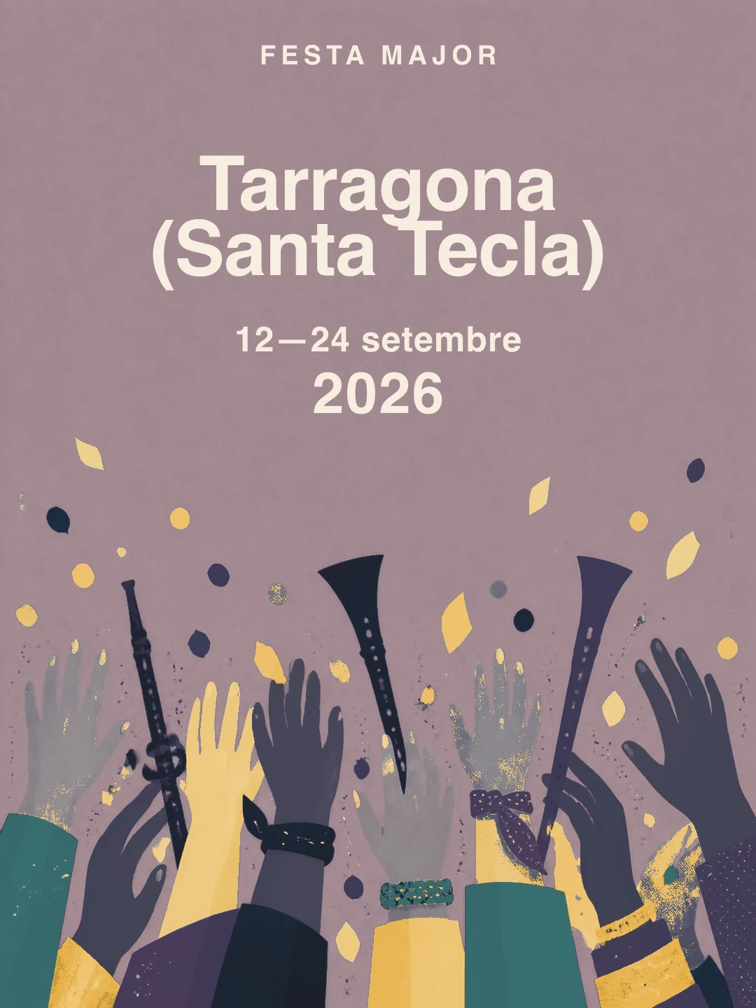 Portada editorial de la Festes de Santa Tecla · Tarragona · 2026