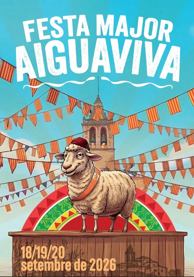 Cartell de la Festa Major de Aiguaviva 2026