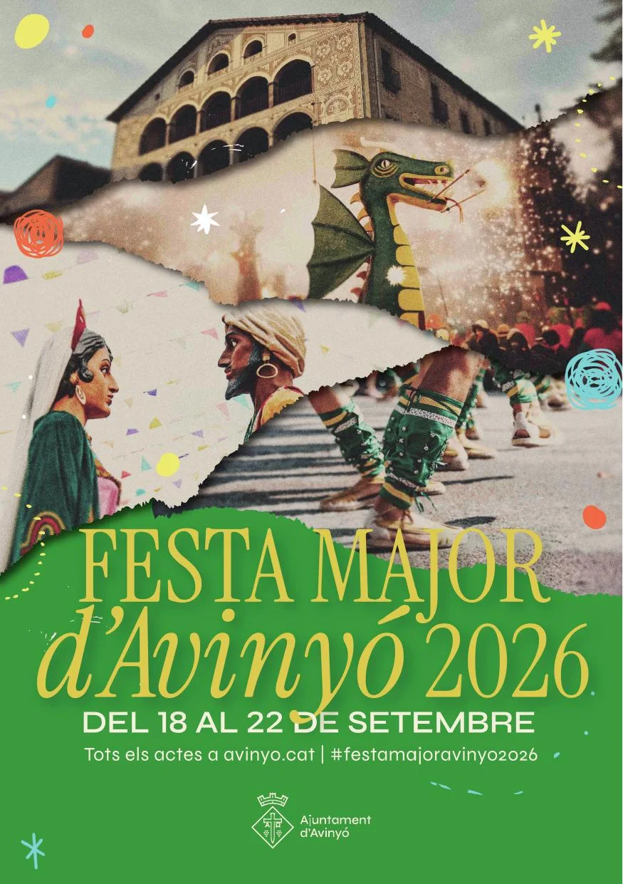 Cartell de la Festa Major de Avinyó 2026