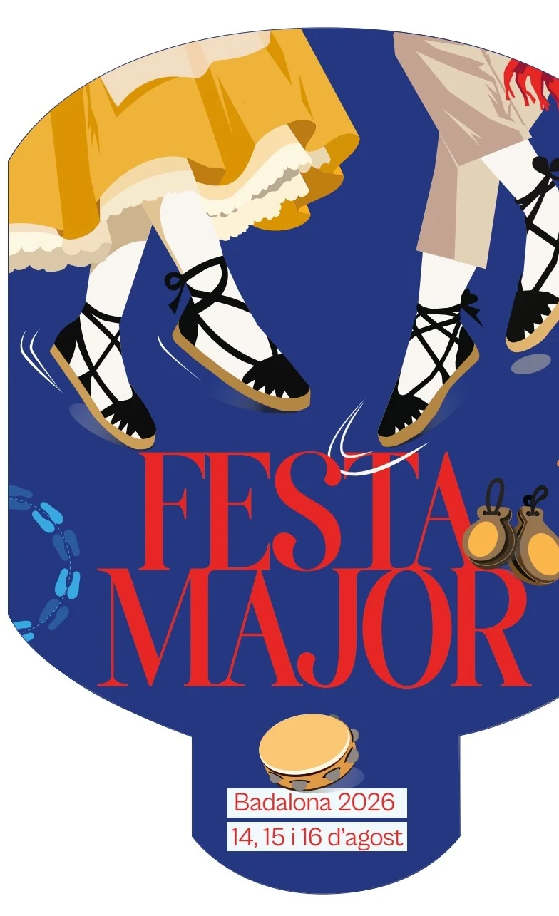 Cartell de la Festa Major de Badalona 2026, sense logotips institucionals