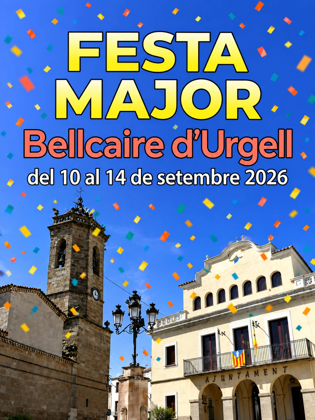 Cartell de la Festa Major de Bellcaire d’Urgell 2026