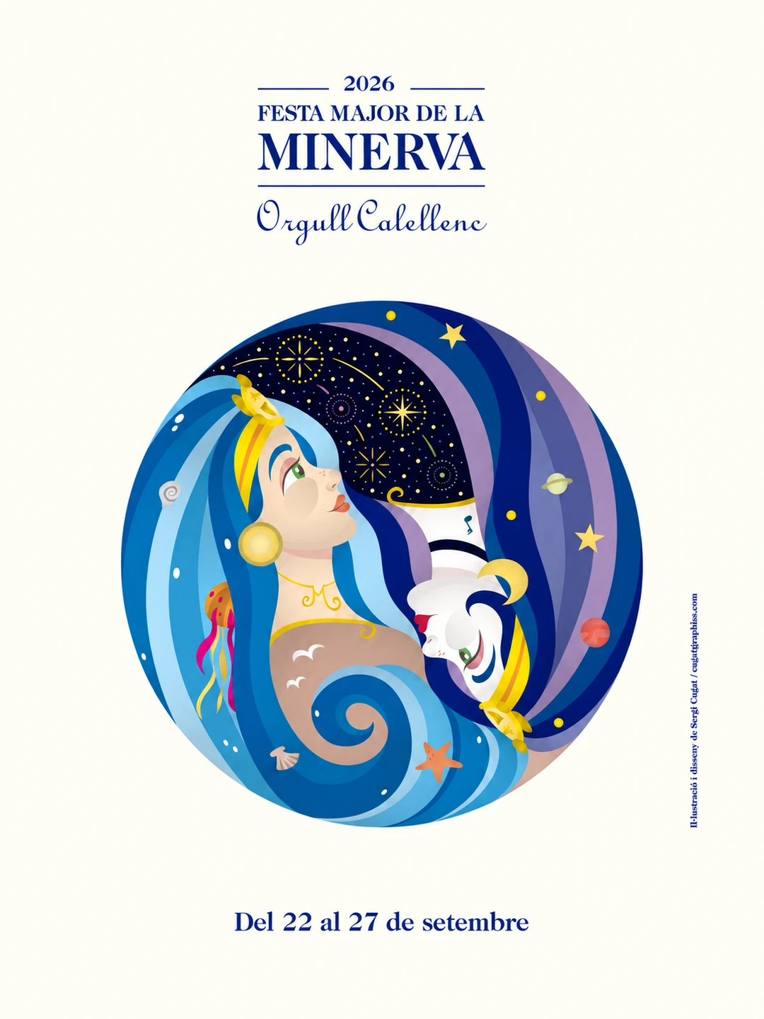 Cartell de la Festa Major de la Minerva · Calella · 2026