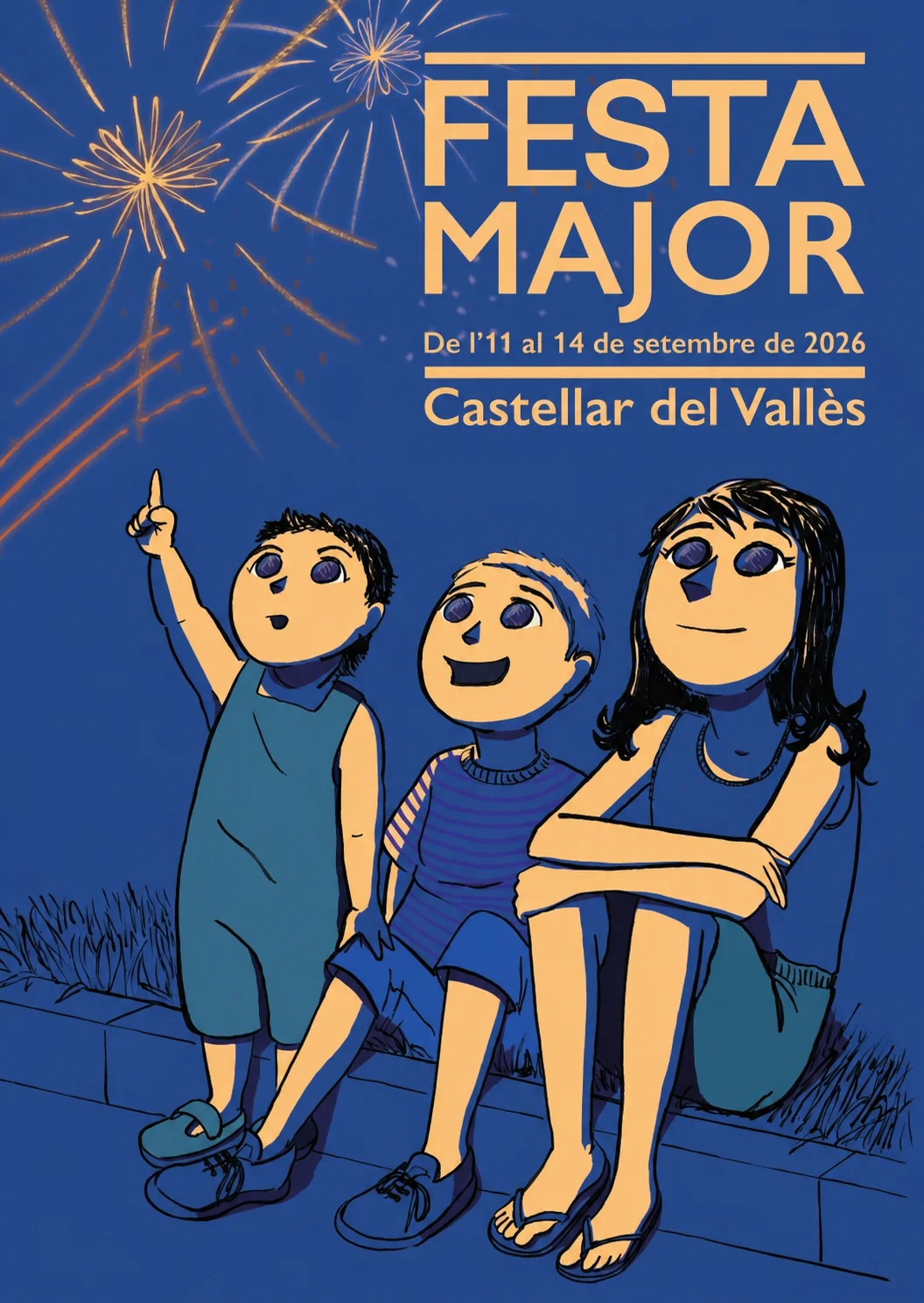 Cartell de la Festa Major de Castellar del Vallès 2026, sense logotips institucionals