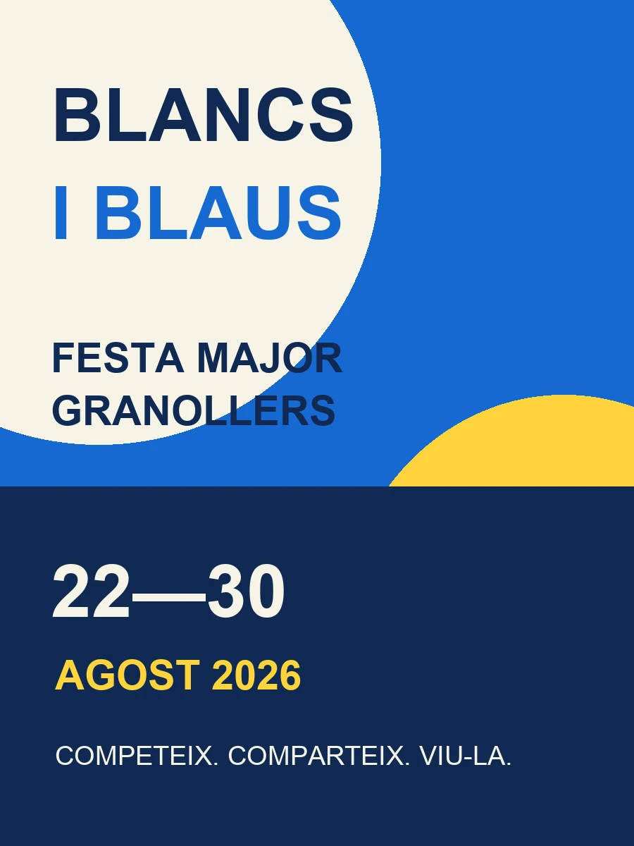Cartell de la Festa Major de Granollers 2026, sense logotips institucionals