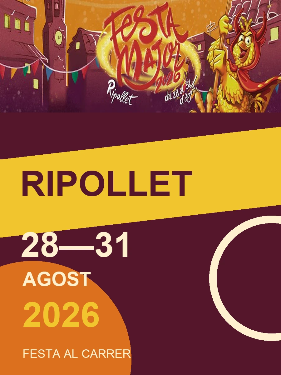 Cartell de la Festa Major de Ripollet 2026, sense logotips institucionals