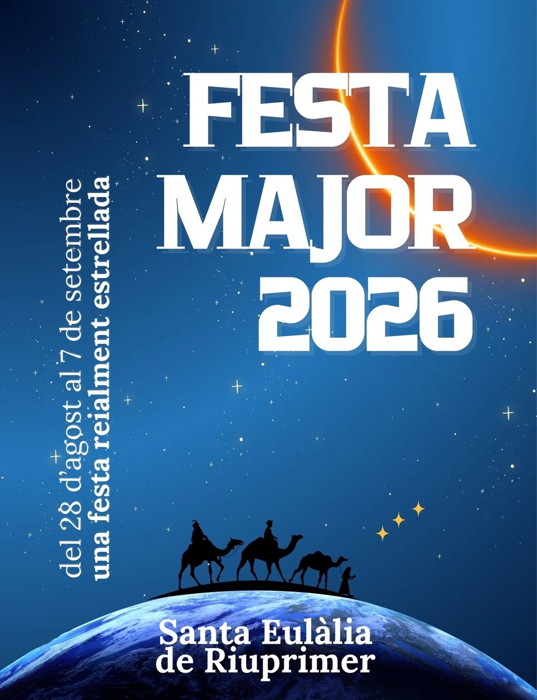 Cartell de la Festa Major de Santa Eulàlia de Riuprimer 2026