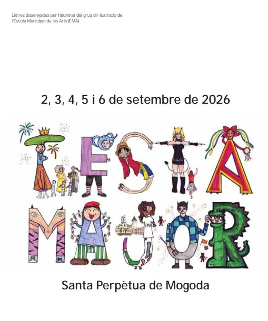 Cartell de la Festa Major de Santa Perpètua de Mogoda 2026, sense logotips institucionals