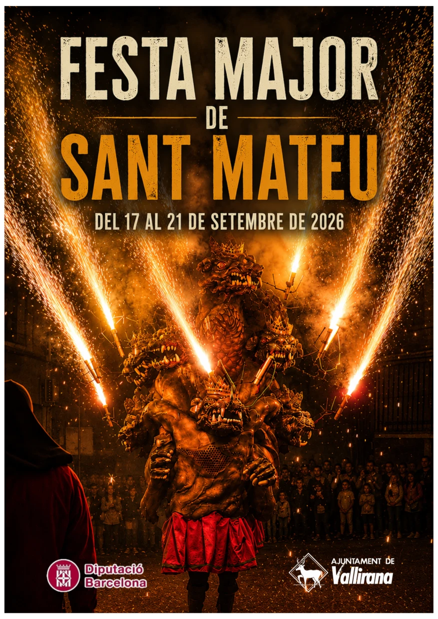 Cartell de la Festa Major de Vallirana 2026